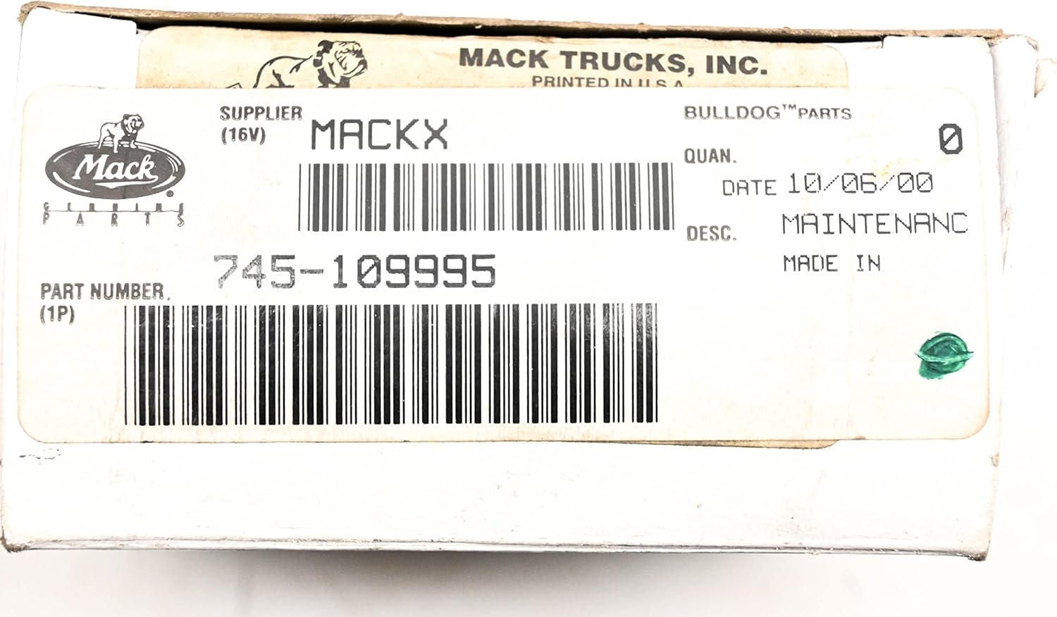 Bendix 109995 Bendix Genuine Maintenance Valve Kit - 5002741 Ebay